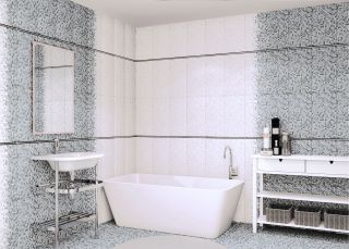 Керамическая плитка настенная AltaCera Нова белый / Nova White WT9NVA00 249x500х8.5 матовая