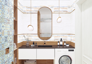 Керамическая плитка настенная AltaCera Портленд светлый / Portland Light WT9POT00 249x500х7.5 матовая