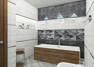 Керамическая плитка настенная AltaCera Шейп Геометрия / Shape Geometry WT9SHG17 249x500х8.5 матовая