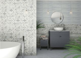 Керамическая плитка настенная AltaCera Шейп темно-серый / Shape Graphite WT9SHP25 249x500х8.5 матовая