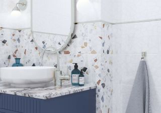 Керамическая плитка настенная AltaCera Смальта белый / Smalta White WT9SML00 249x500х7.5 Глянцевая