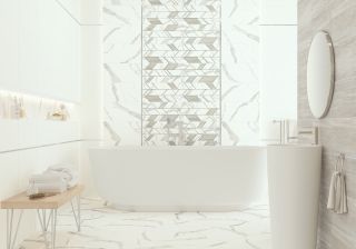 Керамическая плитка настенная AltaCera Вертус Калакатта / Vertus Calacatta WT9VET15 249x500х7.5 матовая
