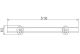 Полка стеклянная Haiba HB1607-1 хром