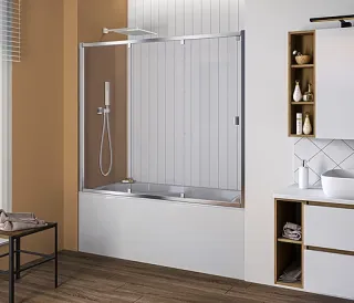 Шторка на ванну Good Door Screen WTW-150-G-CH 150 см матовое Шторка на ванну Good Door Screen WTW-150-G-CH 150 см матовое