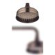 Верхний душ Swedbe Terracotta 2558 с кронштейном 15см тёмная бронза Верхний душ Swedbe Terracotta 2558 с кронштейном 15см тёмная бронза