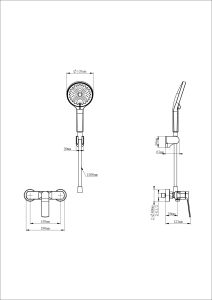 Смеситель для душа Wonzon & Woghand WW-B2585-CR хром