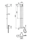 Полотенцесушитель электрический Wonzon & Woghand Kassel WW-AL72312-MB 120x13 см чёрный матовый