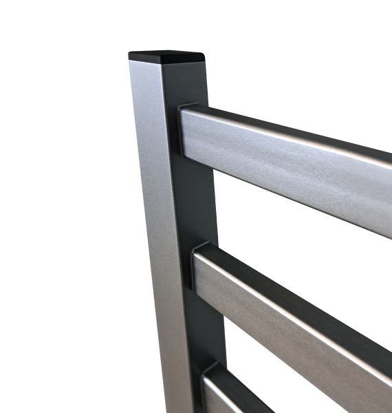 Полотенцесушитель электрический Indigo Oktava Slim 3 LСLOKS3E80-50GFMRt 80x50 см графит металлик