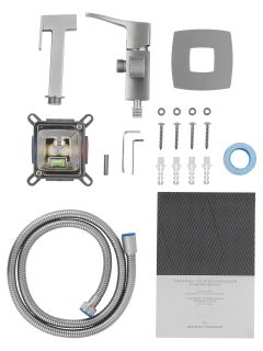 Смеситель с гигиеническим душем встраиваемый WONZON WOGHAND FLEX WW-88829072-BN Брашированный никель