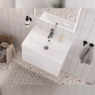 Тумба под раковину подвесная Velvex Edge tp.EDG.9696.60.1Y белый глянец, 60 см Тумба под раковину подвесная Velvex Edge tp.EDG.9696.60.1Y белый глянец, 60 см