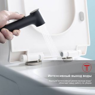 Гигиенический душ со смесителем Raglo R03.53.06 чёрный Гигиенический душ со смесителем Raglo R03.53.06 чёрный
