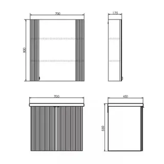 Тумба под раковину Comforty Лима-70П 00-00001284 подвесная белый матовый