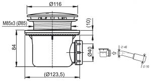 Сифон для поддона Ravak Profesional 90 X01309