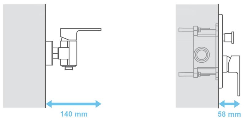 Скрытая часть Ravak R-box RB 070.50 X070052