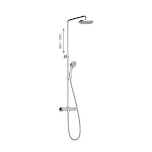 Душевая стойка Ravak Termo 091.00/150 X070058 с термостатом
