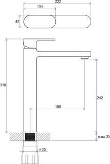 Смеситель Ravak Chrome-CR 015.00 X070100 для раковины Смеситель Ravak Chrome-CR 015.00 X070100 для раковины