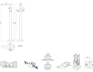 Смеситель Ravak CHROME CR 080.00 X070101 для ванны Смеситель Ravak CHROME CR 080.00 X070101 для ванны