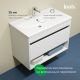Тумба с раковиной IDDIS Зодиак Икс (Zodiac X) ZDX80WNi95K 80 см белый матовый