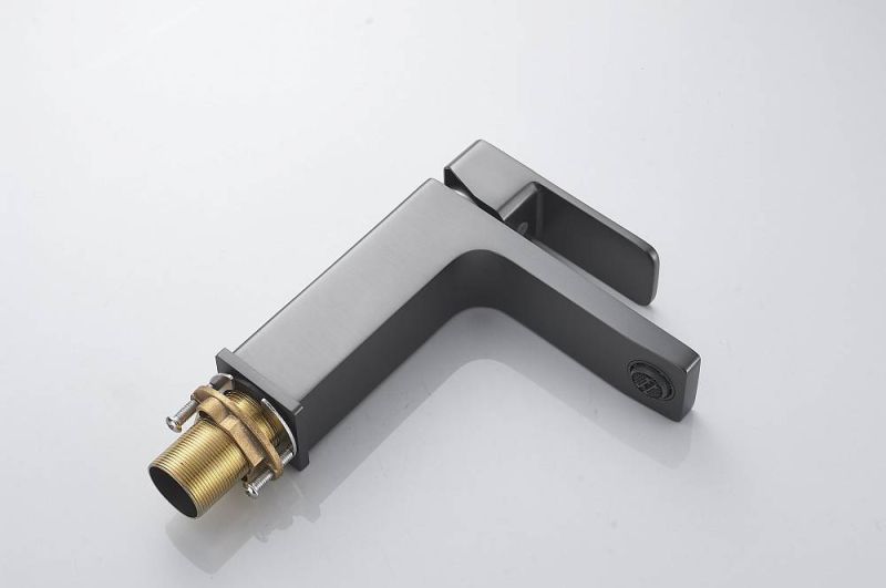 Смеситель для раковины Shevanik S9701T оружейная сталь