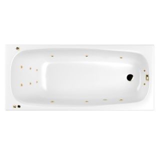 Гидромассажная ванна WHITECROSS Layla Slim 0122.180080.100.SMART.GL 180x80 см Smart золото