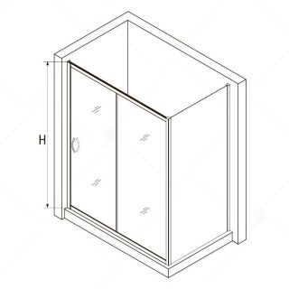 Душевой уголок RGW PA-76 PA-016 + Z-050-2 35087668-21 160x80 см профиль хром стекло матовое-сатинат