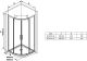 Душевой уголок Ravak BLSCP4-80 X3BM40C00Z1 80x80 профиль Хром стекло Transparent