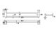 Полотенцедержатель Rose RG1627 61см хром