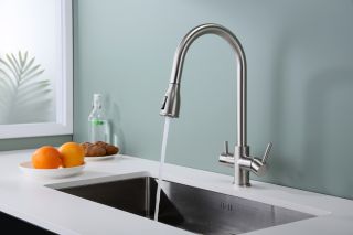 Смеситель для кухни Paulmark Lange La214212-NI никель Смеситель для кухни Paulmark Lange La214212-NI никель