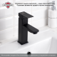 Смеситель для раковины РМС SUS125BL-001F чёрный