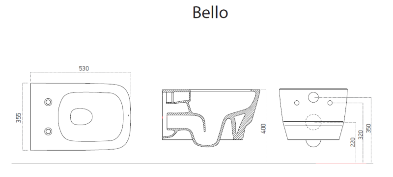 Крышка-сиденье Boheme Bello 975-MW soft-close белый матовый Крышка-сиденье Boheme Bello 975-MW soft-close белый матовый