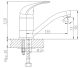 Смеситель для кухни Haiba HB4503 хром