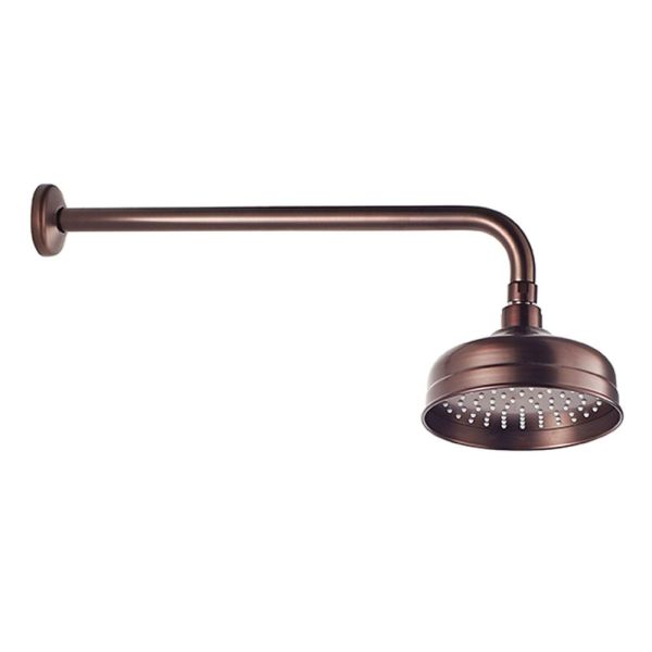 Верхний душ Swedbe Terracotta 2558 с кронштейном 15см тёмная бронза Верхний душ Swedbe Terracotta 2558 с кронштейном 15см тёмная бронза