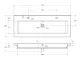 Раковина с двумя отверстиями под смеситель BelBagno BB-8070-120-1-2 120 см белый