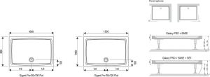 Душевой поддон Ravak Gigant Pro Flat 120x90 XA03G711010