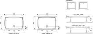 Душевой поддон Ravak Gigant Pro Flat 120x90 XA03G711010