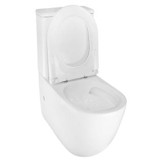 Унитаз-компакт Azario Riano AZ-1307A безободковый торнадо белый