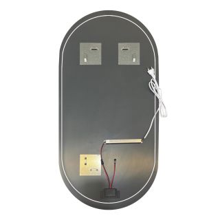 Зеркало с подсветкой DQ Бонн (Bonn) Лайт DQMBON60100LTGLD 60x100 см золото