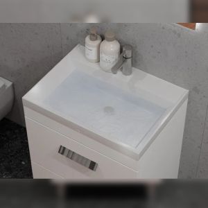 Тумба под раковину напольная Velvex Orlando tn.ORL.CLA.60.2Y белый матовый, 60 см