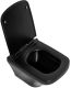 Комплект 4 в 1 BelBagno BB3201CHR-MB/BB3201SC-MB/BB002-80/BB007-PR-NERO.M унитаз подвесной SELA BB3201CHR-MB с сиденьем BB3201SC-MB система инсталляции для унитазов BB002-80 с кнопкой смыва BB007-PR-NERO.M