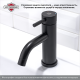Смеситель для раковины РМС SUS128BL-001F чёрный Смеситель для раковины РМС SUS128BL-001F чёрный