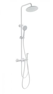 Душевая стойка Wonzon & Woghand WW-B3097-A-MW с термостатом белый матовый