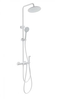 Душевая стойка Wonzon & Woghand WW-B3097-A-MW с термостатом белый матовый Душевая стойка Wonzon & Woghand WW-B3097-A-MW с термостатом белый матовый