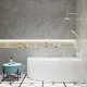 Акриловая ванна Triton Мари Щ0000046666 левая 170x110 см на Х-каркасе белый