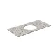 Столешница для полувстраиваемых раковин Kerama Marazzi Бричиола KM6012G0471RP100Ic2 100 см белый натуральный