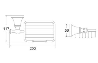 Мыльница Rose RG1904H чёрный Мыльница Rose RG1904H чёрный