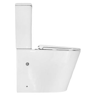 Унитаз-компакт Azario Lander AZ-1257A безободковый торнадо белый
