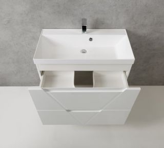 Тумба под раковину BelBagno подвесная 80x60см Bianco Lucido VITTORIA-800-2C-SO-BL Тумба под раковину BelBagno подвесная 80x60см Bianco Lucido VITTORIA-800-2C-SO-BL