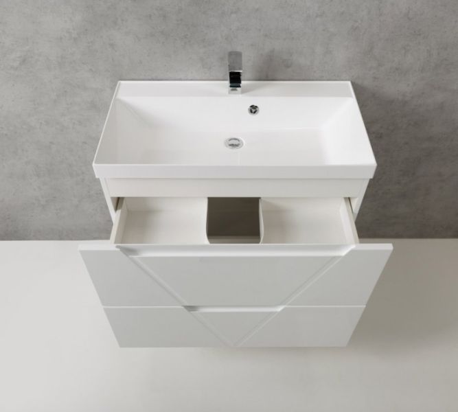 Тумба под раковину BelBagno подвесная 80x60см Bianco Lucido VITTORIA-800-2C-SO-BL