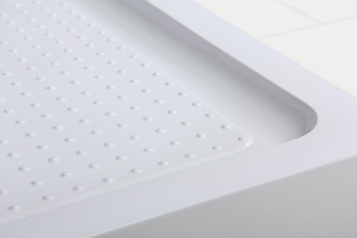 Душевой акриловый поддон 100x80см, правосторонний, белый BelBagno TRAY-BB-AH-100/80-15-W-R