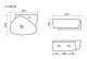 Раковина подвесная Ceramicanova Элемент (Element) CN5049 50 см белый